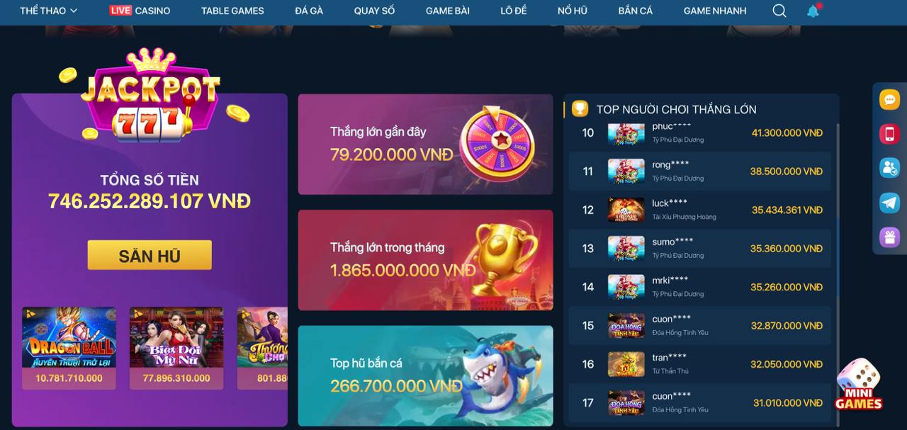 Plus777 App Screenshot highlighting a major jackpot win